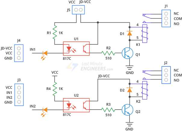 relay control circuit diagram