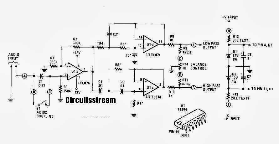 tl074 ic circuit diagram