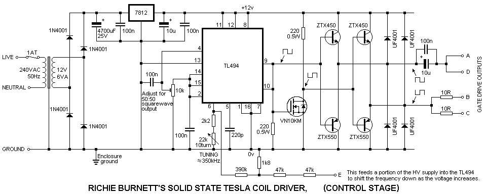 tl494 smps circuit diagram