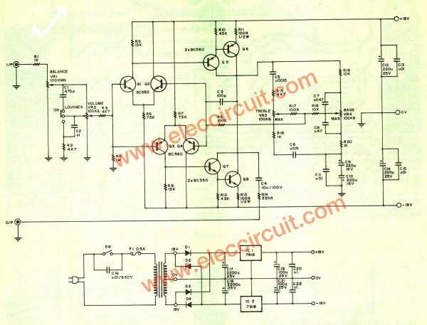 tone control schematic diagram