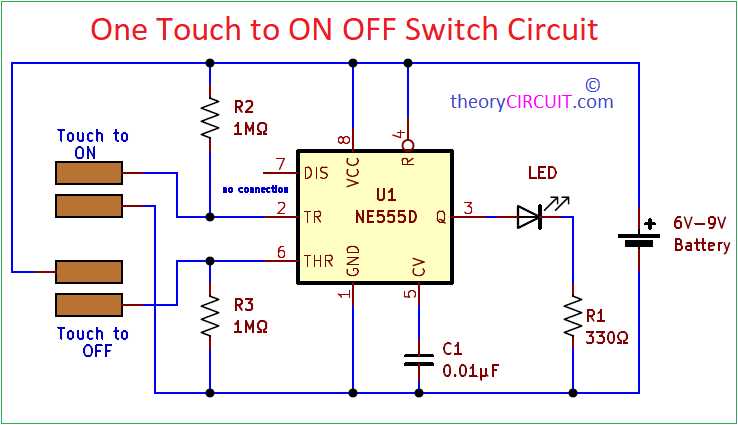 touch sensitive light switch circuit diagram