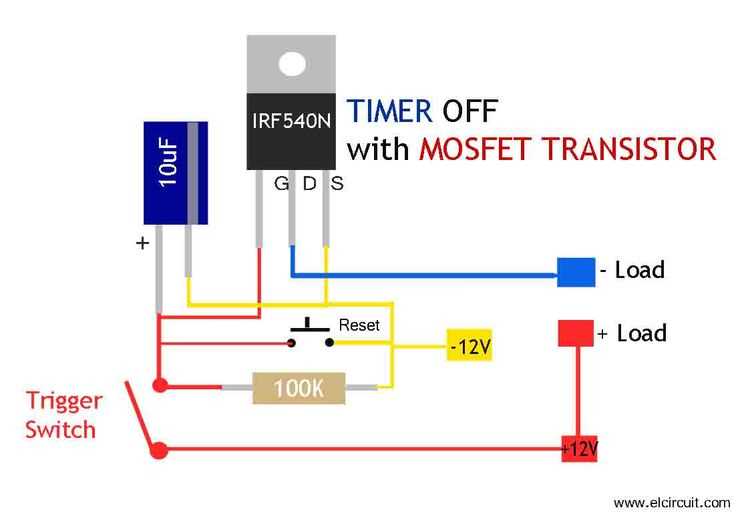 transistor timer circuit diagram