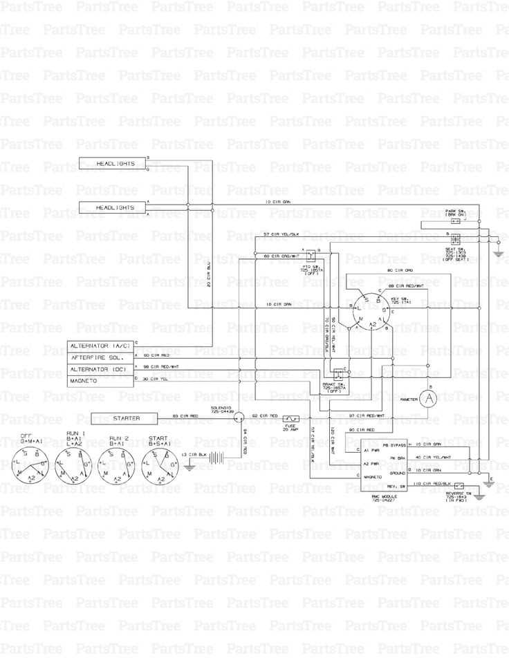 troy bilt riding mower wiring diagram