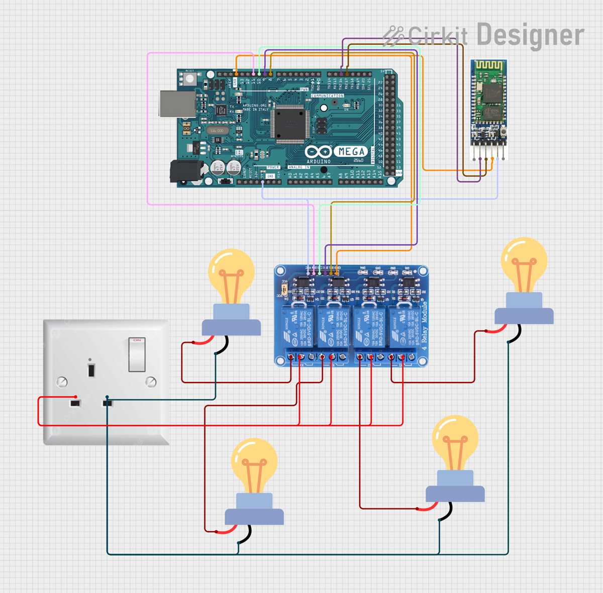 smart led bulb circuit diagram