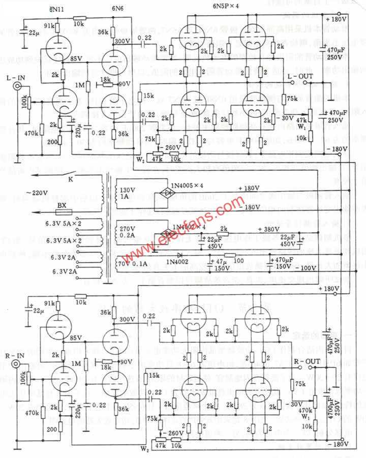 tube amp circuit diagram