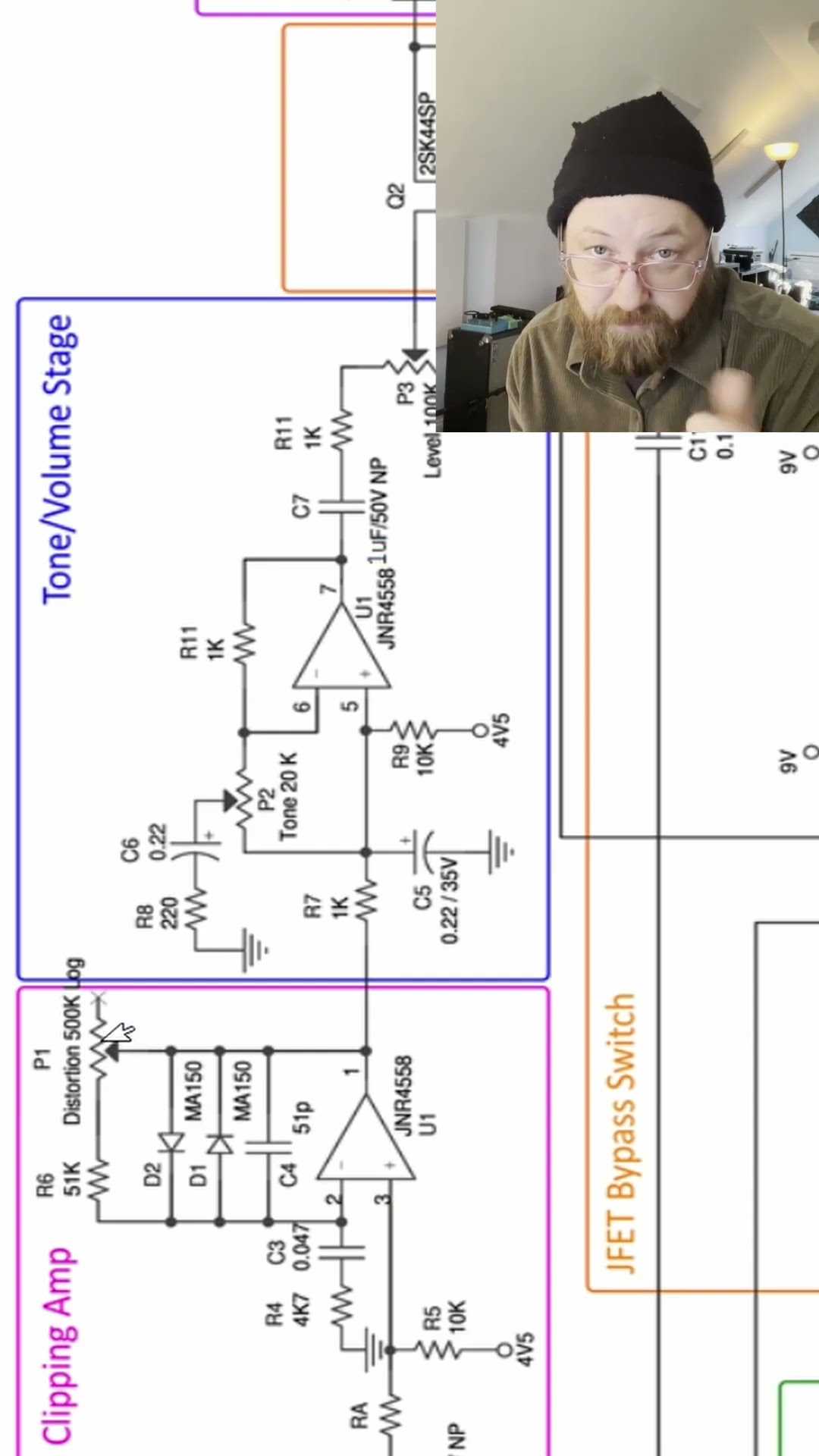 tube screamer schematic diagram