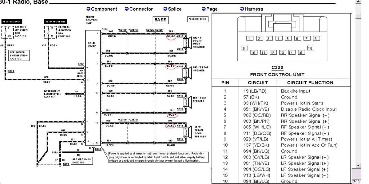 2000 grand marquis radio wiring diagram