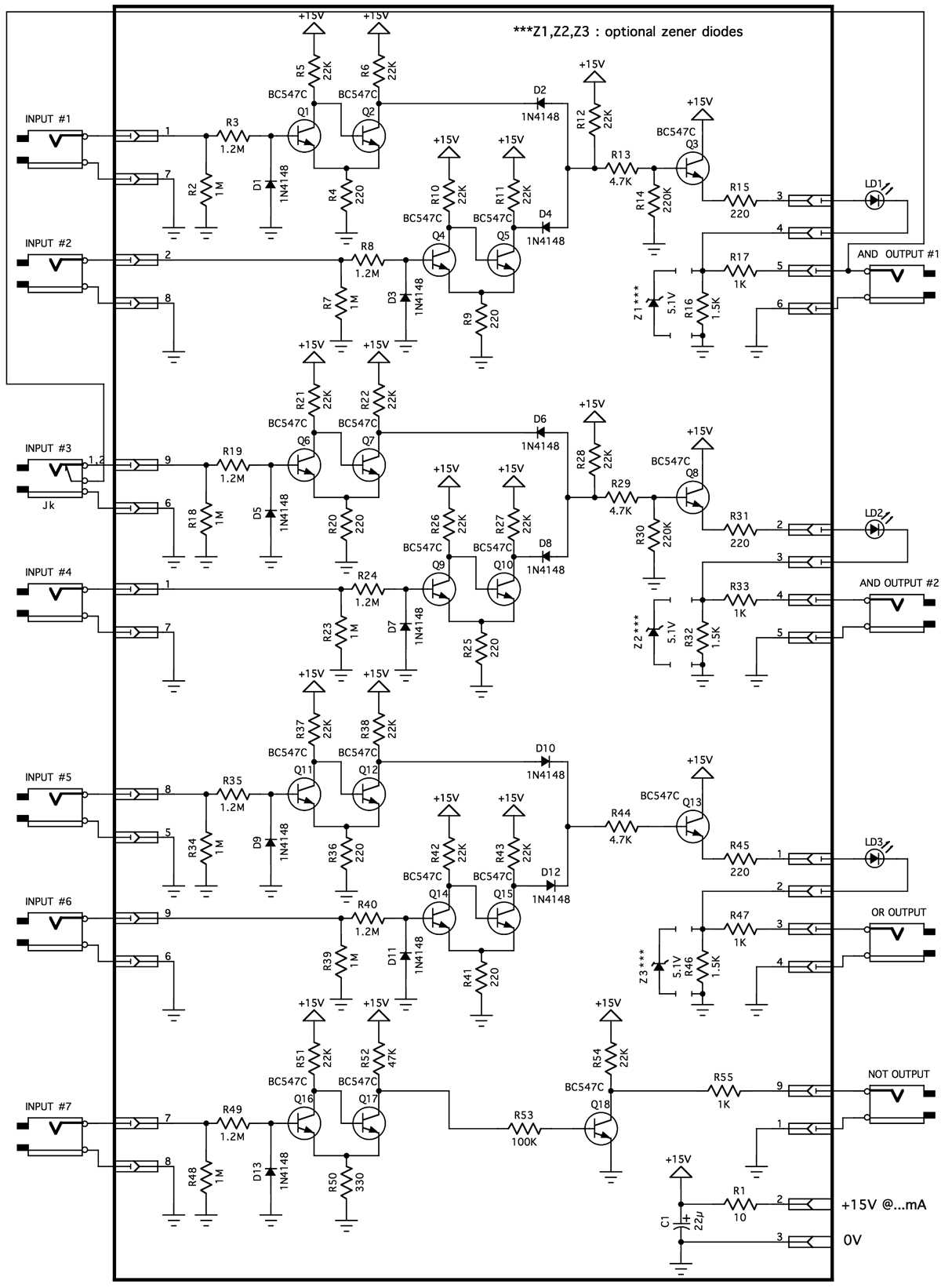 drawing a schematic diagram with logic chips