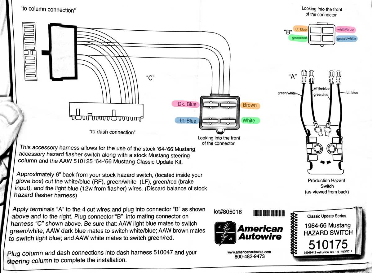 1965 mustang headlight switch wiring diagram