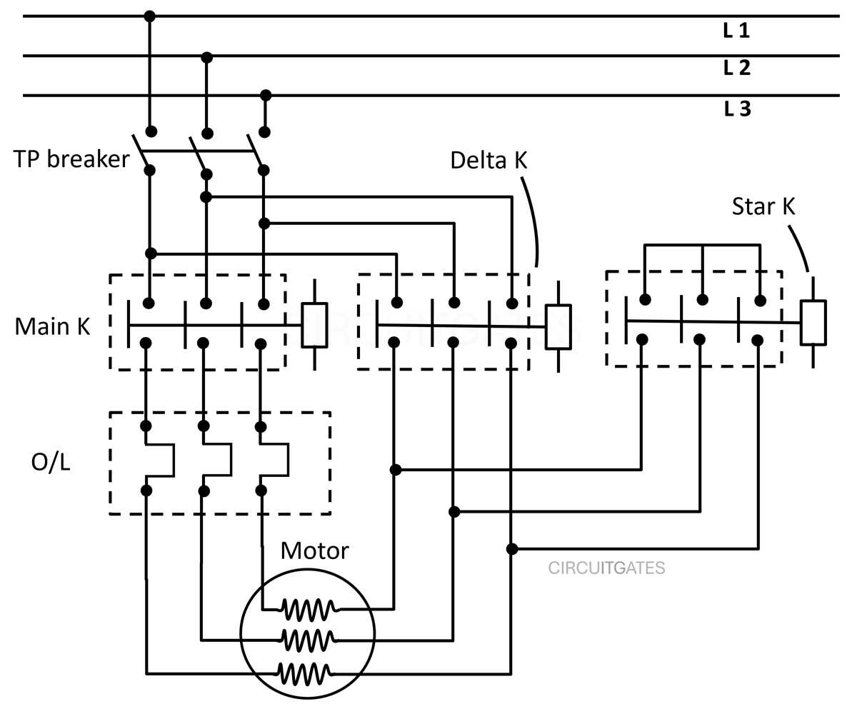 draw the schematic diagram of manual star delta starter draw the schematic diagram of manual star delta starter