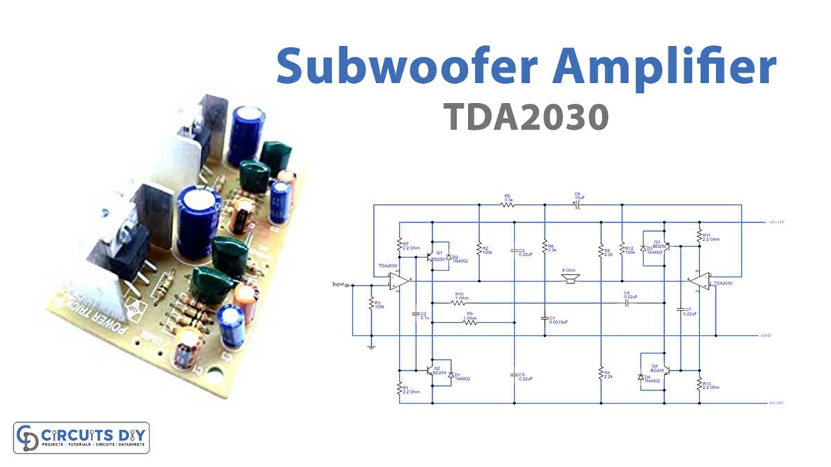 low pass filter circuit diagram for subwoofer