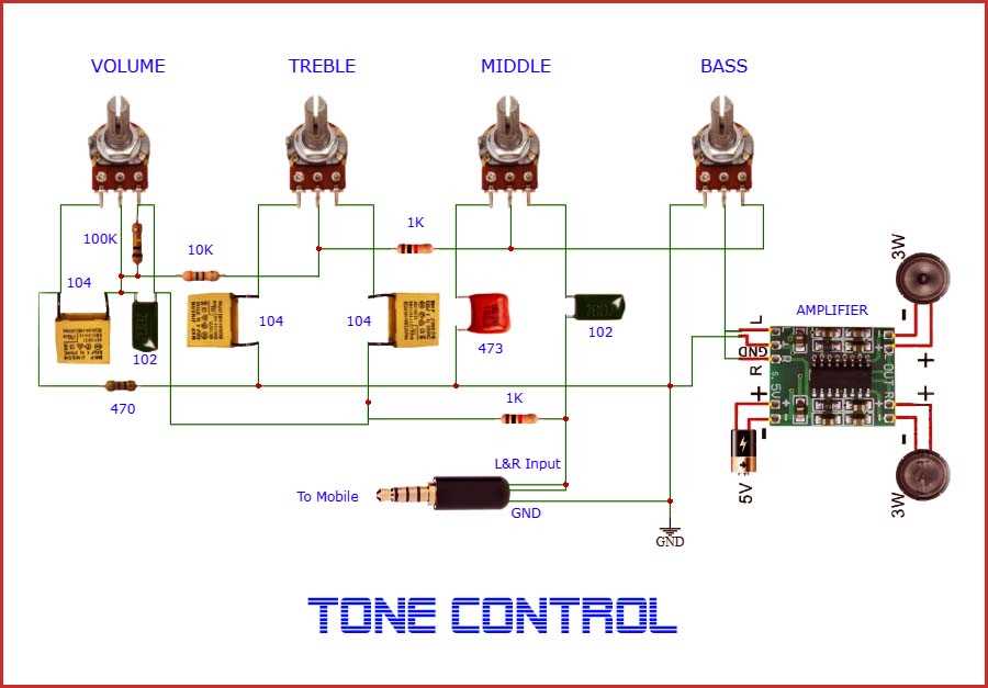 volume control circuit diagram