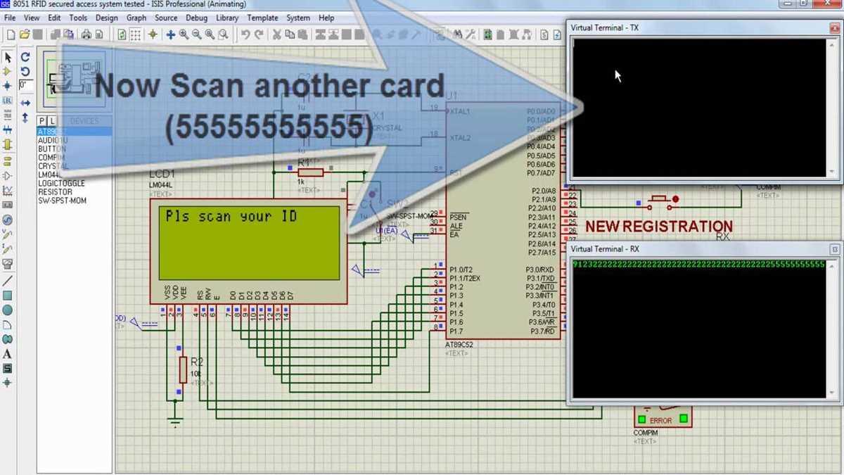 rfid 8051 schematic diagram