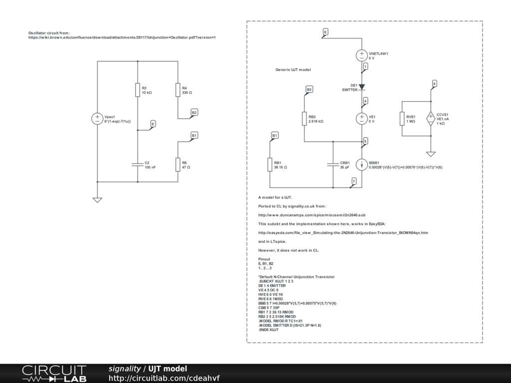 ujt circuit diagram ujt circuit diagram
