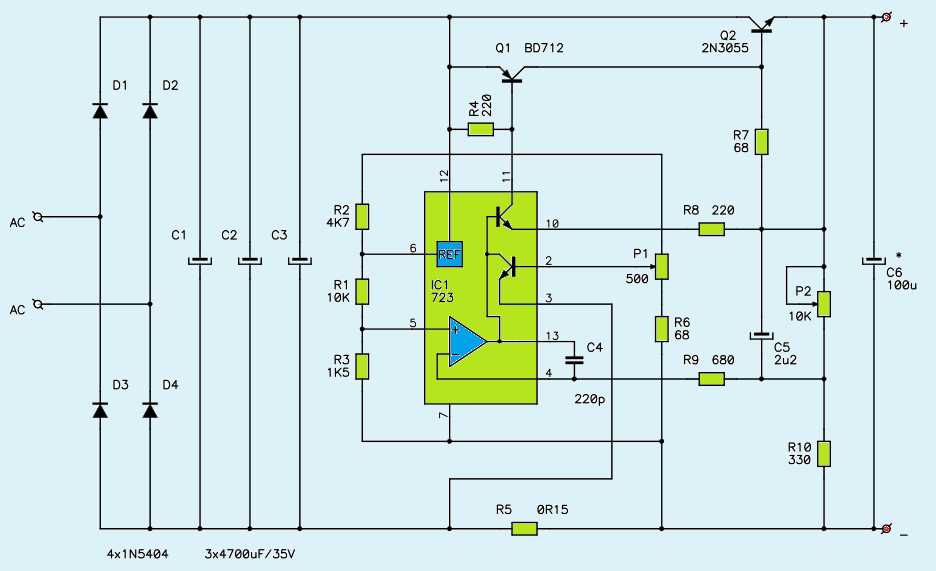 variable ac power supply circuit diagram