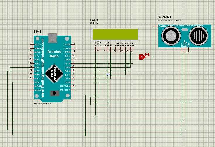 ultrasonic distance sensor circuit diagram