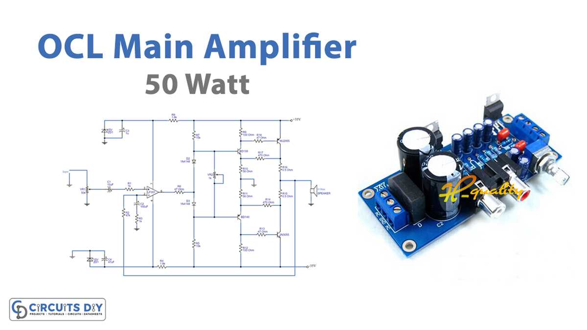 50 watts amplifier schematic diagram