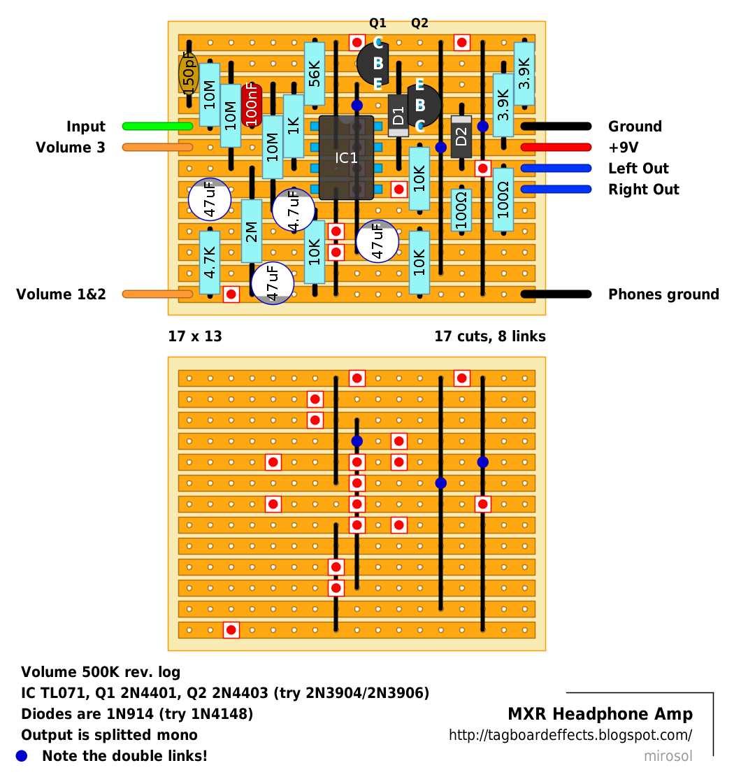 headphone amp circuit diagram