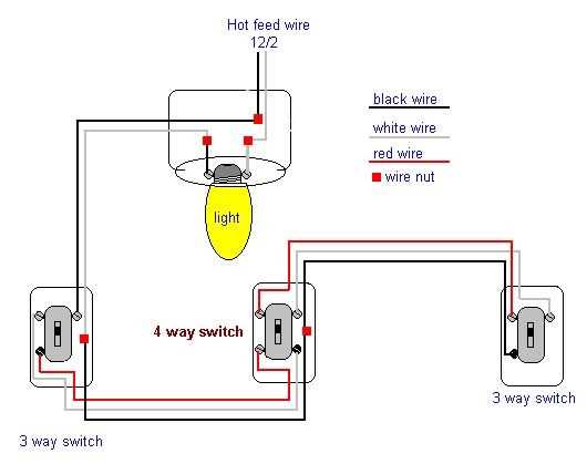 4 way light wiring diagram