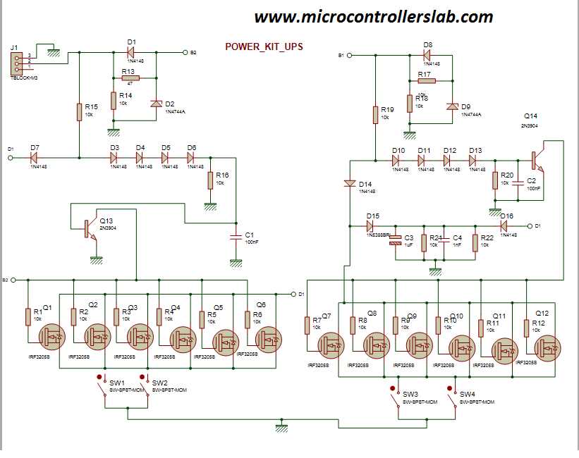 ups electrical wiring diagram