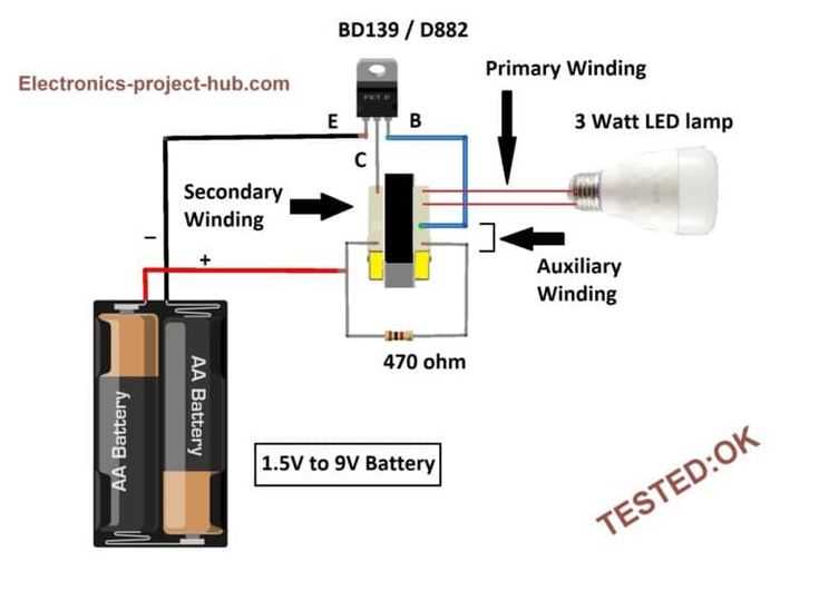 1.5 v to 220v inverter circuit diagram