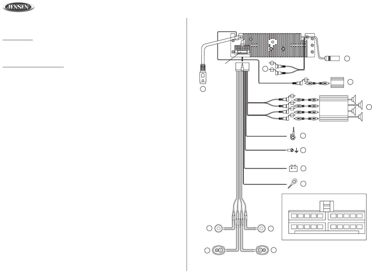 jensen 1000 watt amp wiring diagram