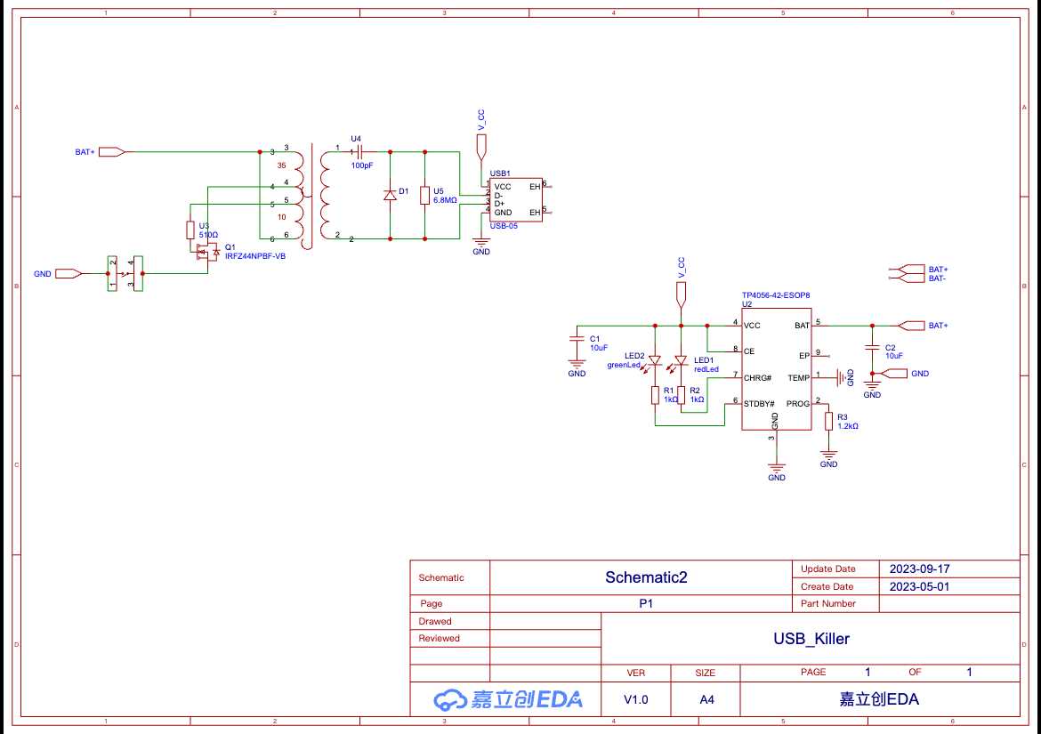 usb killer circuit diagram