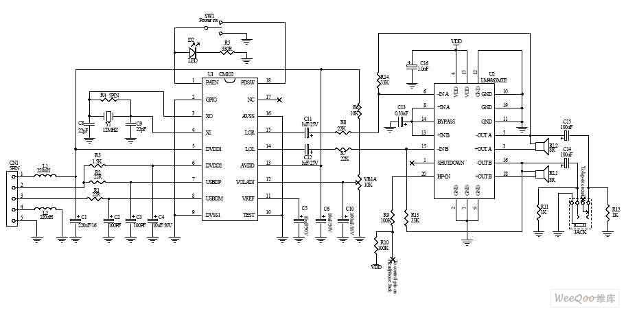 usb microphone circuit diagram