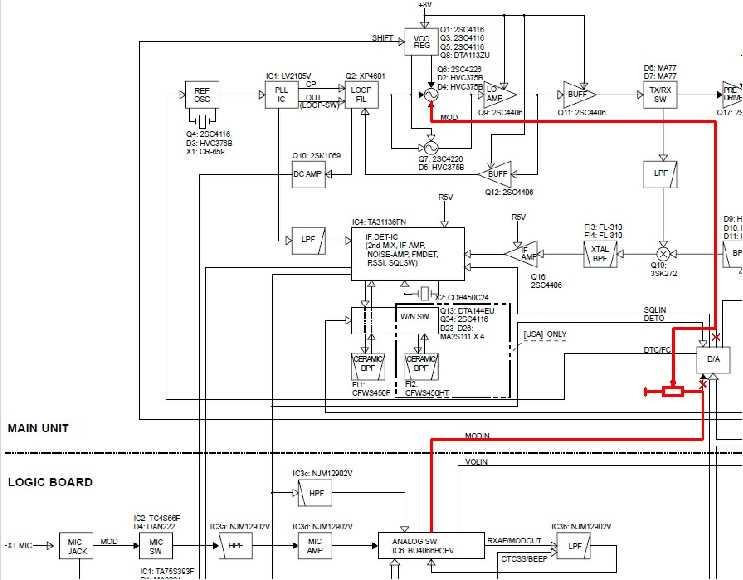 icom ic v8000 schematic diagram