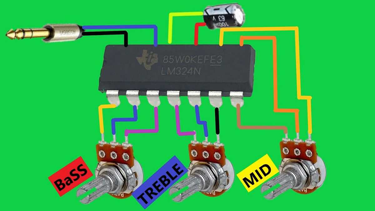 digital tone control schematic diagram