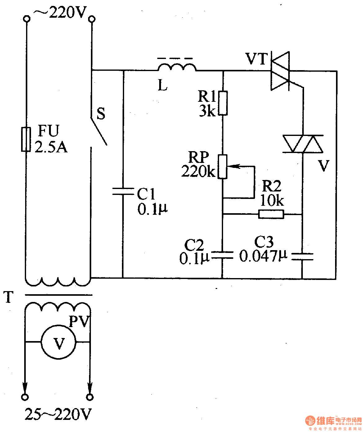 variable ac power supply circuit diagram