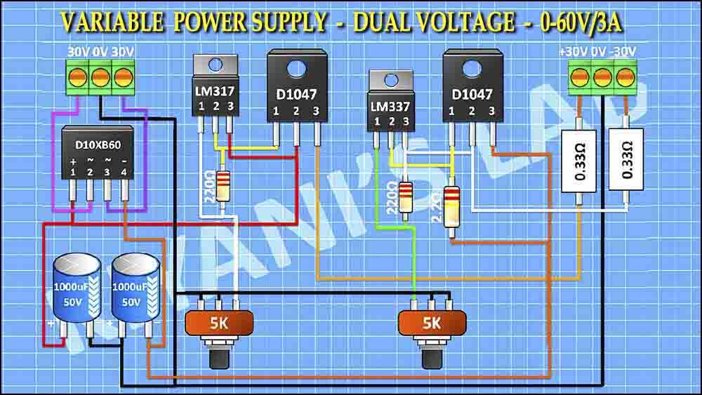 variable voltage power supply circuit diagram variable voltage power supply circuit diagram