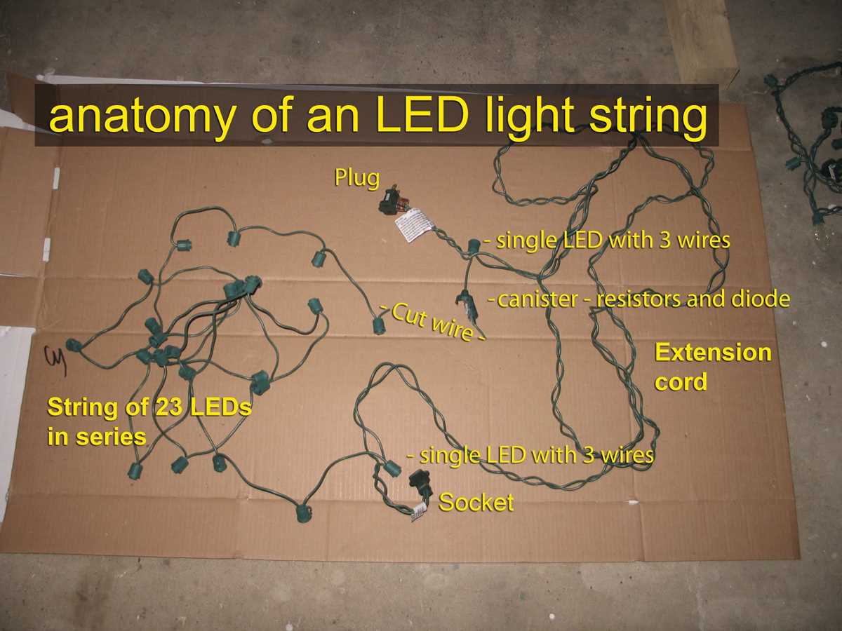 led christmas lights schematic diagram