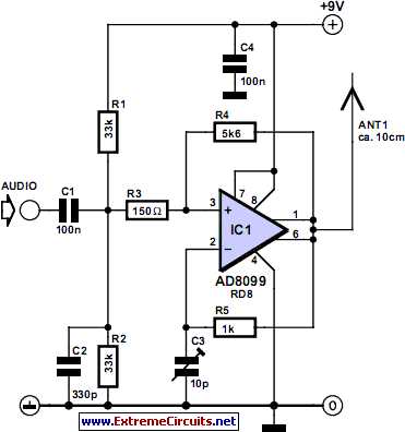 vhf am video transmitter schematic diagram