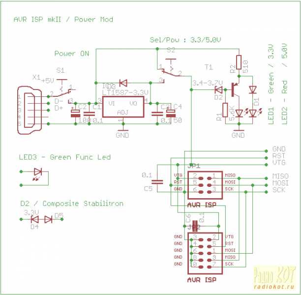 avr isp programmer schematic circuit diagram avr isp programmer schematic circuit diagram