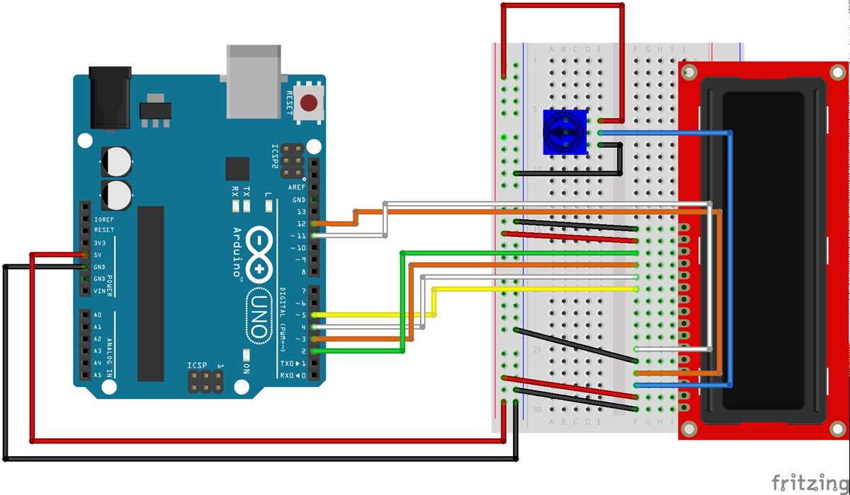 arduino lcd circuit diagram