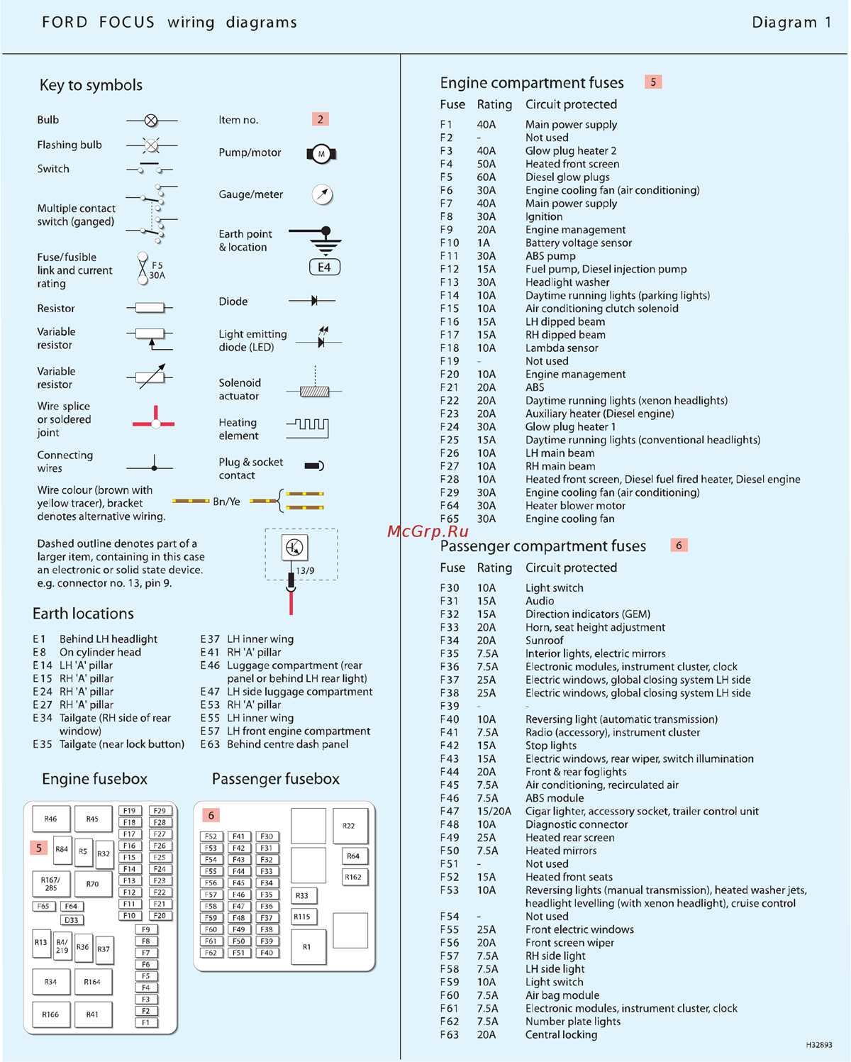 2001 ford focus radio wiring diagram
