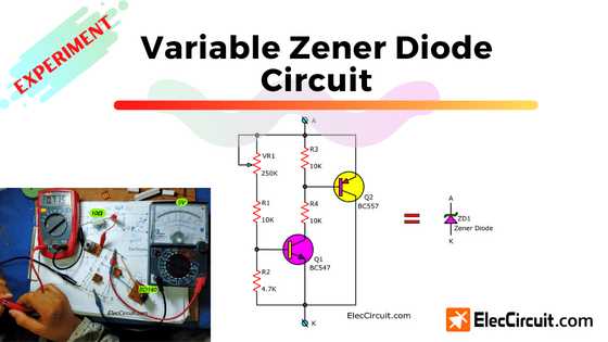 voltage regulator using zener diode circuit diagram
