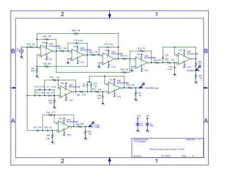 3 way active crossover circuit diagram