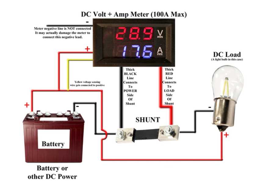 digital ammeter circuit diagram