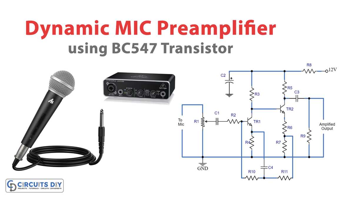 microphone amplifier schematic diagram