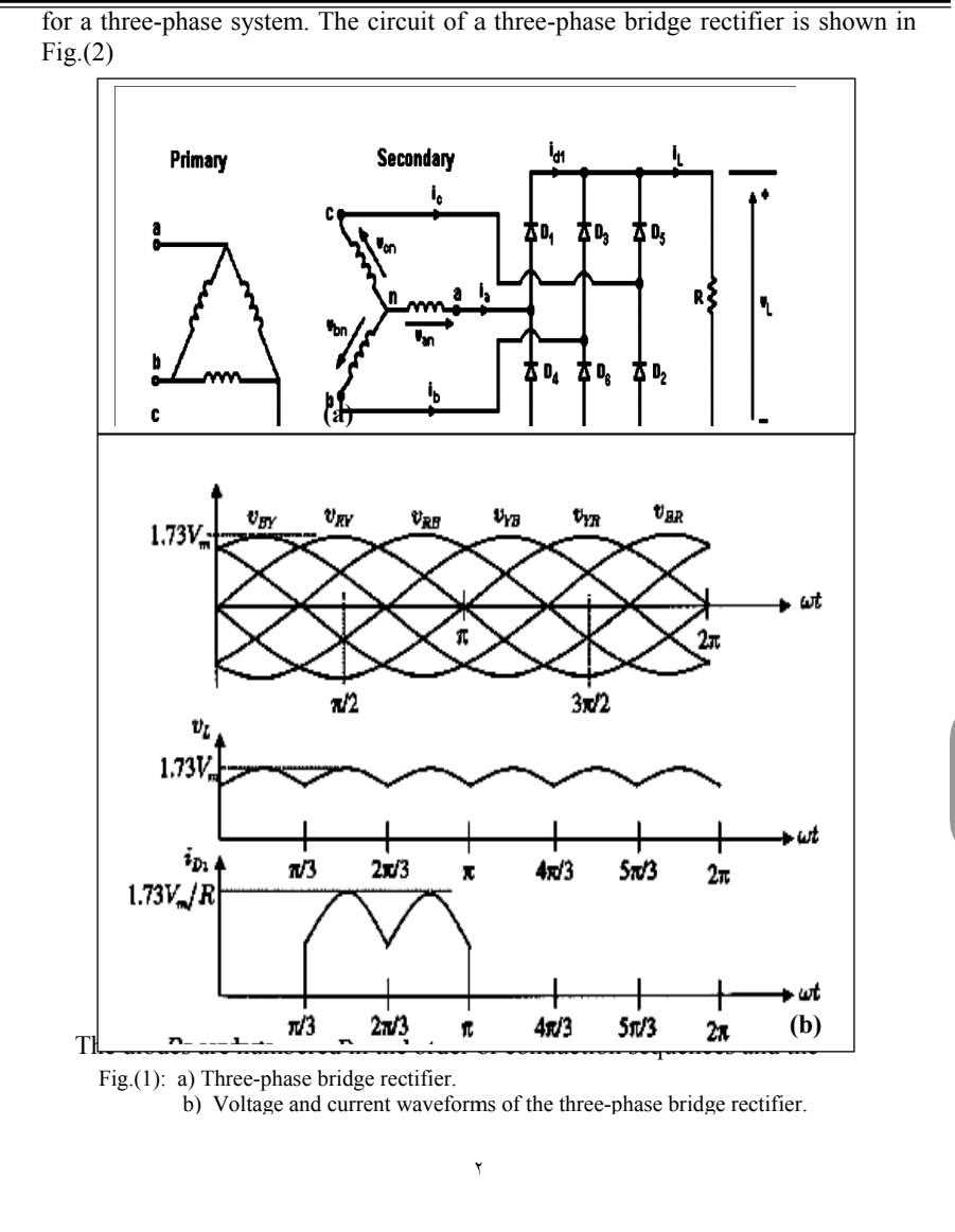 three phase full wave rectifier circuit diagram