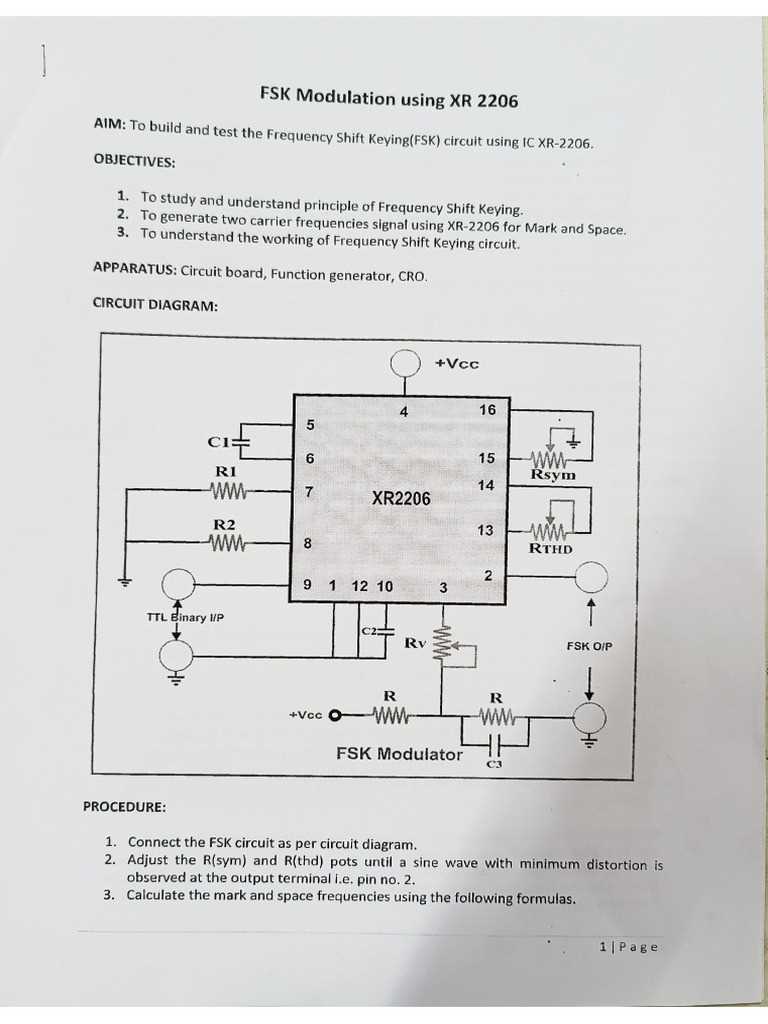 frequency modulation circuit diagram