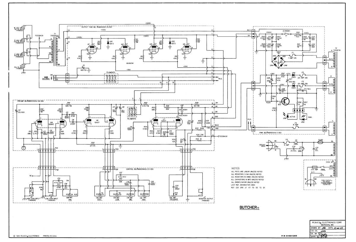 peavey amplifier schematic diagrams peavey amplifier schematic diagrams