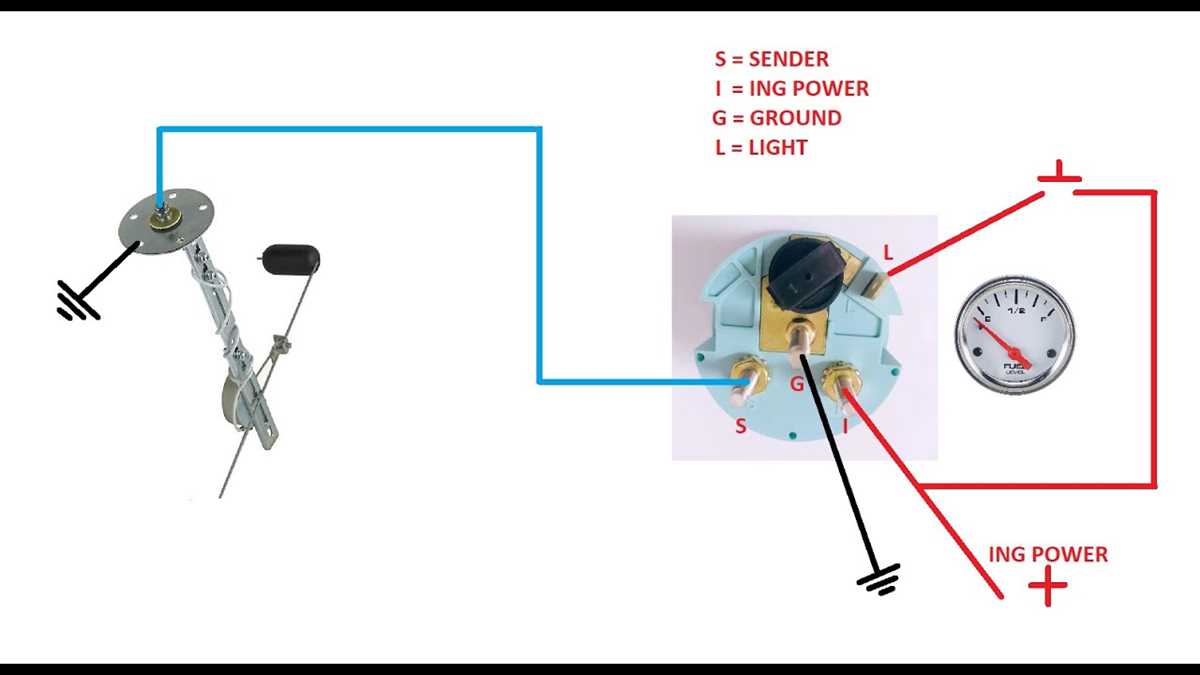 4 wire fuel gauge wiring diagram