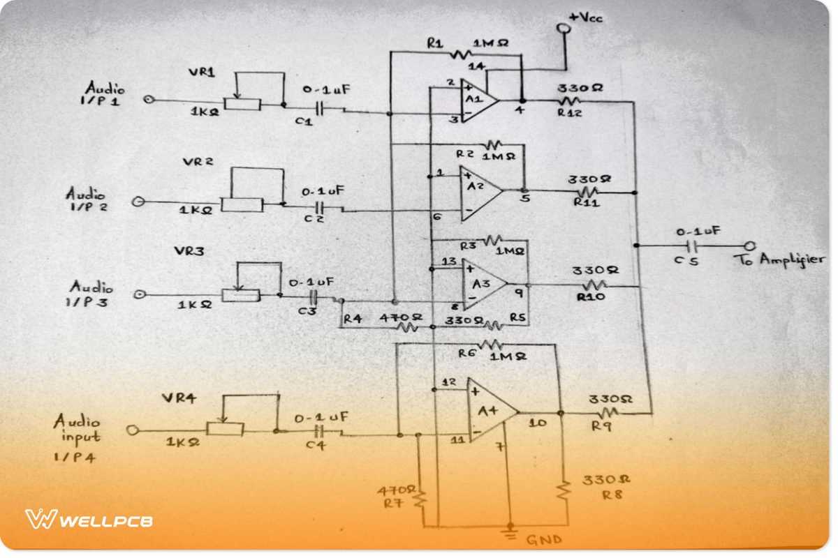 mixer circuit diagram