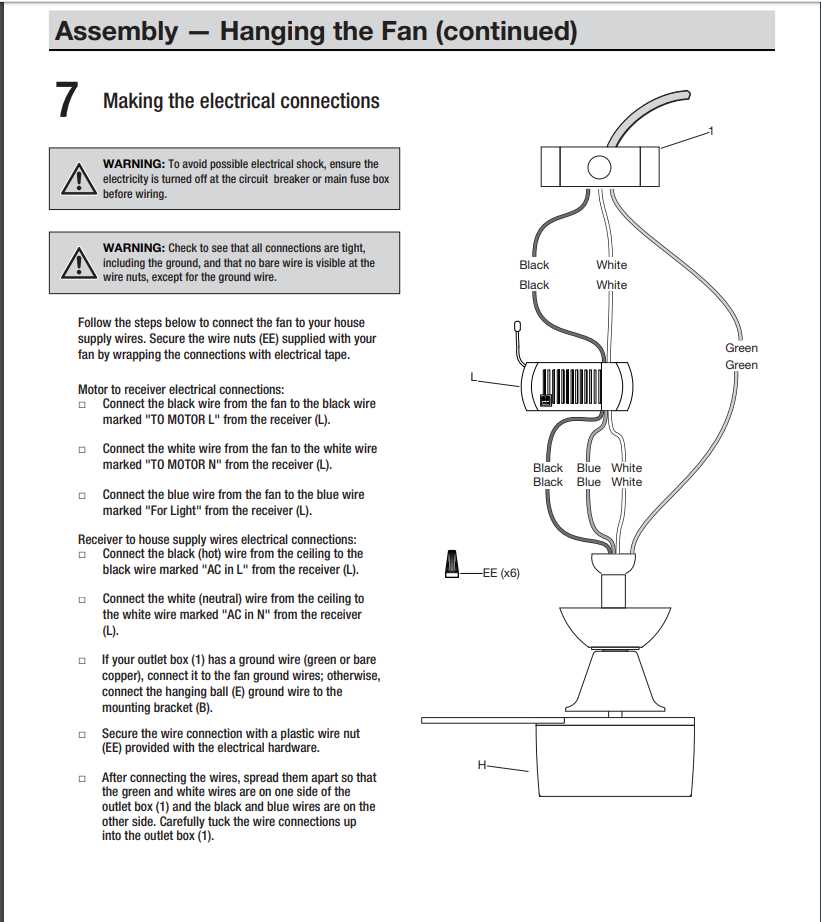 ceiling fan installation wiring diagram