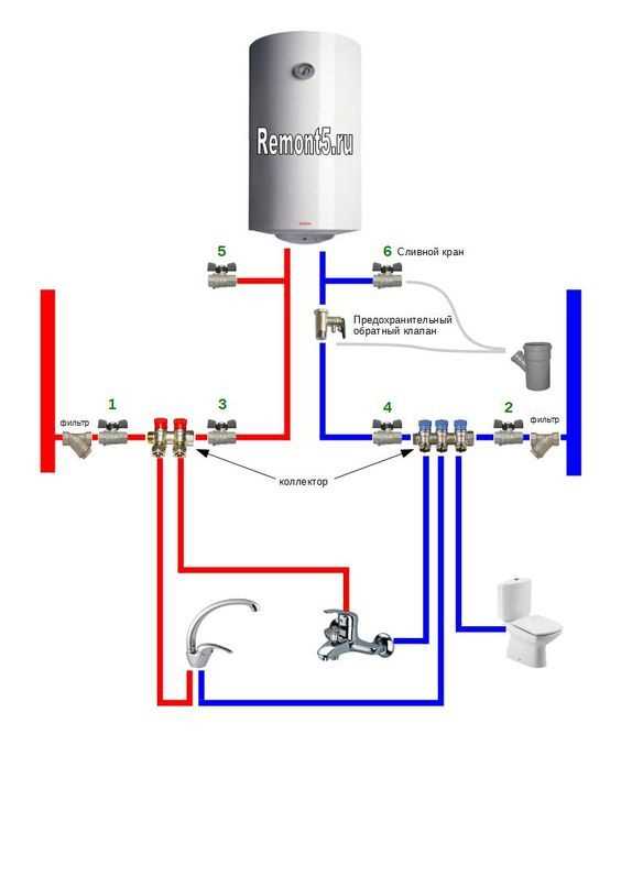 water heater circuit diagram