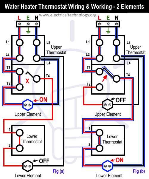 water heater circuit diagram