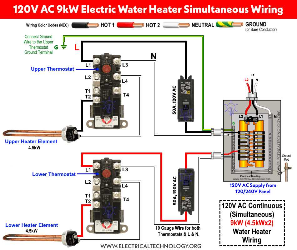water heater wiring diagram dual element water heater wiring diagram dual element